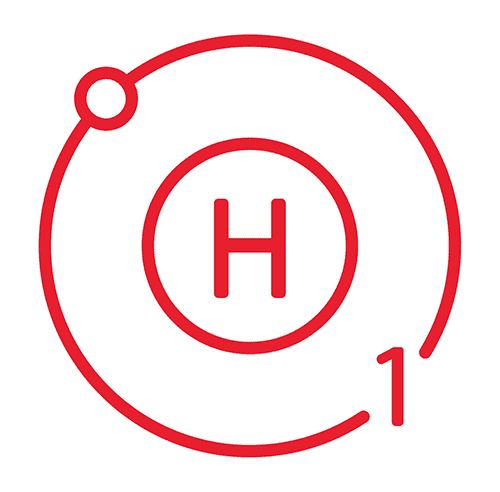 Hydrogen molecule icon