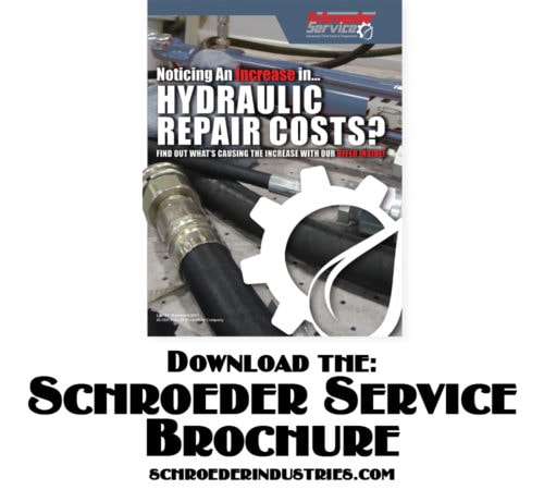 Photo of the Schroeder Service brochure and instructions on how to download.